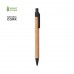 Ручка шариковая YARDEN, черный, натуральная пробка, пшеничная солома, ABS пластик, 13,7 см, Черный