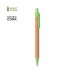 Ручка шариковая YARDEN, зеленый, натуральная пробка, пшеничная солома, ABS пластик, 13,7 см, Зеленый