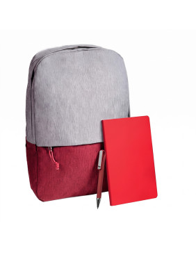 Подарочный набор READYPACK: рюкзак,  ручка, блокнот, красный
