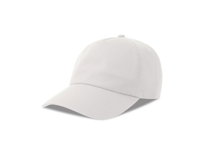 Бейсболка DAD HAT-S, 6 клиньев, металлическая застежка, белый