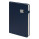 Ежедневник недатированный Spirit , формат А5, в линейку, темно-синий
