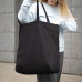 Большая сумка шоппер хлопковый MALL BIG 220, 42 x 45 x 14 см, длина ручек 64 х 2,5, черный