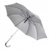 Зонт-трость SILVER, пластиковая ручка, полуавтомат, Серый