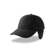 Бейсболка SNOW FLAP STOPPER-S, 6 клиньев, черный