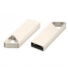 USB flash-карта SPLIT (8Гб), серебристая, 3,6х1,2х0,5 см, металл, Серебро