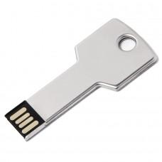 USB flash-карта KEY (16Гб), серебристая, 5,7х2,4х0,3 см, металл, Серебро