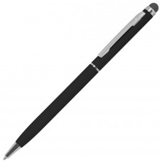 Ручка шариковая со стилусом TOUCHWRITER SOFT, покрытие soft touch, Черный