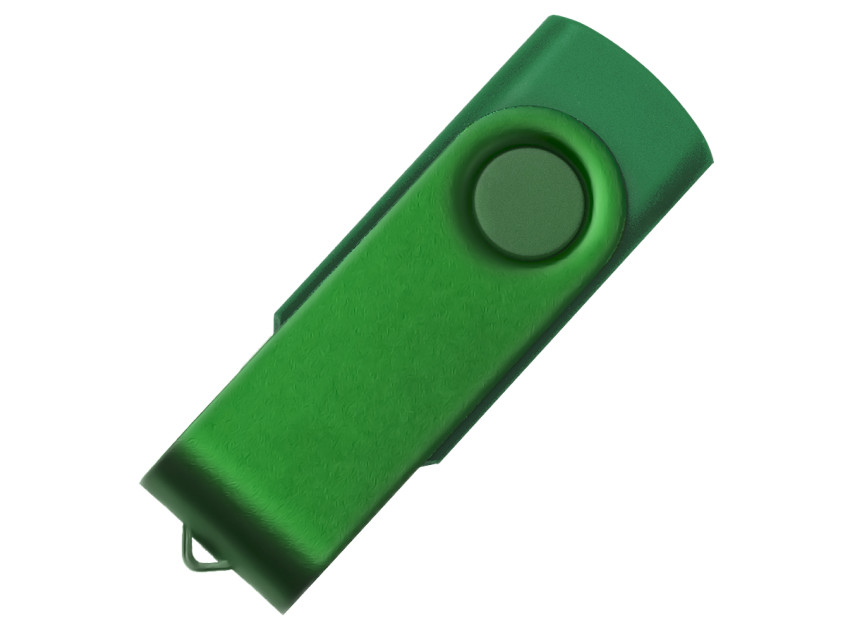 USB flash-карта DOT (16Гб), зеленый, 5,8х2х1,1см, пластик, металл