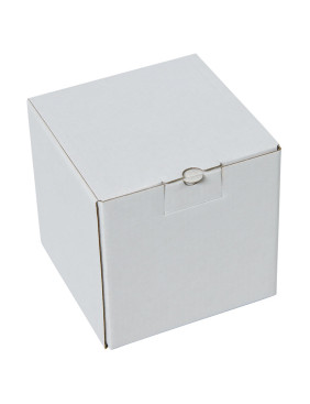 Коробка подарочная для кружки, размер 11 x 11 x 11 см., белый