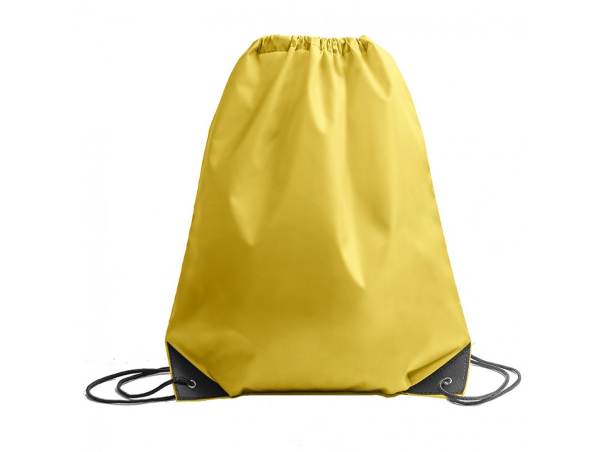 Рюкзак мешок с укреплёнными уголками BY DAY, желтый, 35*41 см, полиэстер 210D, Жёлтый