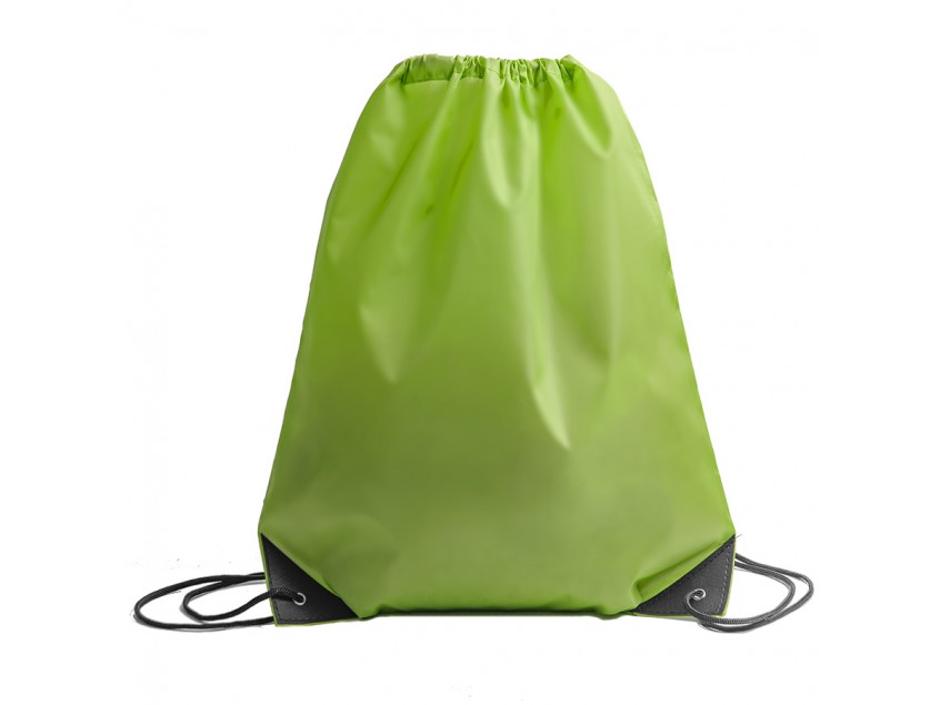 Рюкзак мешок с укреплёнными уголками BY DAY, зелёный, 35*41 см, полиэстер 210D, Зеленый