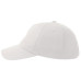 Бейсболка DAD HAT-S, 6 клиньев, металлическая застежка, белый