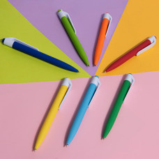 Ручка шариковая N16 soft touch, Зеленый