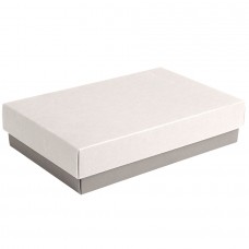 Коробка подарочная CRAFT BOX, 17,5*11,5*4 см, серый, белый, картон, Серый