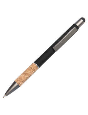 Ручка шариковая FACTOR GRIP со стилусом, Черный