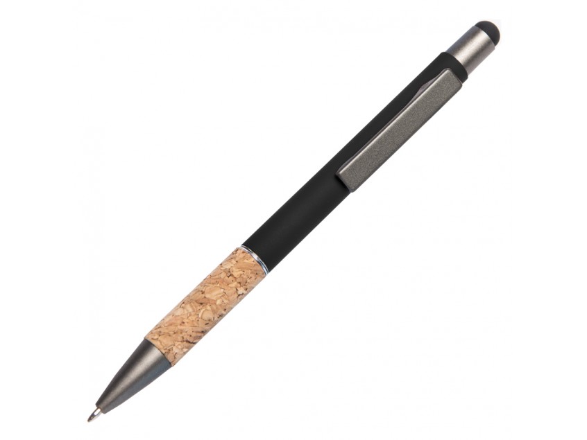Ручка шариковая FACTOR GRIP со стилусом, Черный