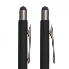 Ручка шариковая FACTOR GRIP со стилусом, Черный