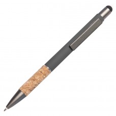 Ручка шариковая FACTOR GRIP со стилусом, Серый