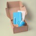 Подарочный набор JOY: блокнот, ручка, кружка, коробка, стружка; голубой, Голубой