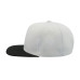 Бейсболка SNAP BACK, 6 клиньев, пластиковая застежка, белый, черный