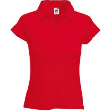 Поло женское LADY-FIT RIB POLO 220, Красный
