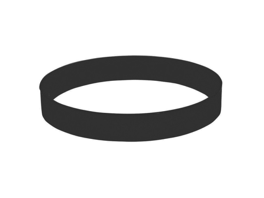 Браслет силиконовый FEST; 20 x 1,2 x 0,2 см; черный; силикон