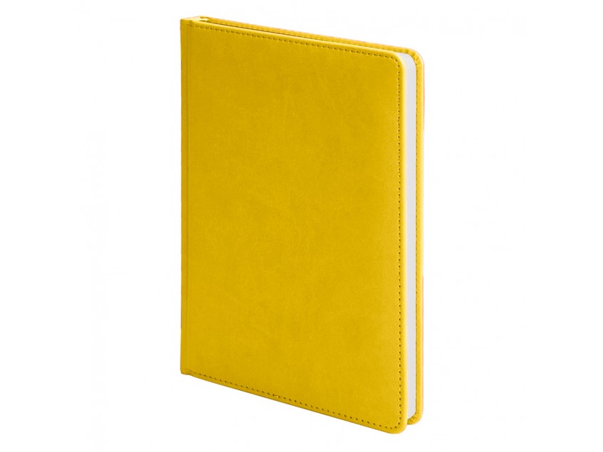 Ежедневник недатированный Campbell, А5, желтый, белый блок, Жёлтый