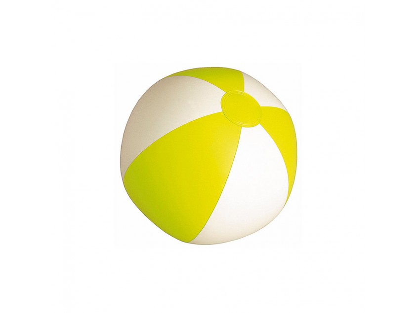SUNNY Мяч пляжный надувной; бело-желтый, 28 см, ПВХ, Желтый