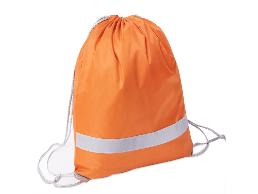 Рюкзак мешок RAY со светоотражающей полосой, оранжевый