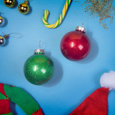 Шар новогодний FLICKER, Красный