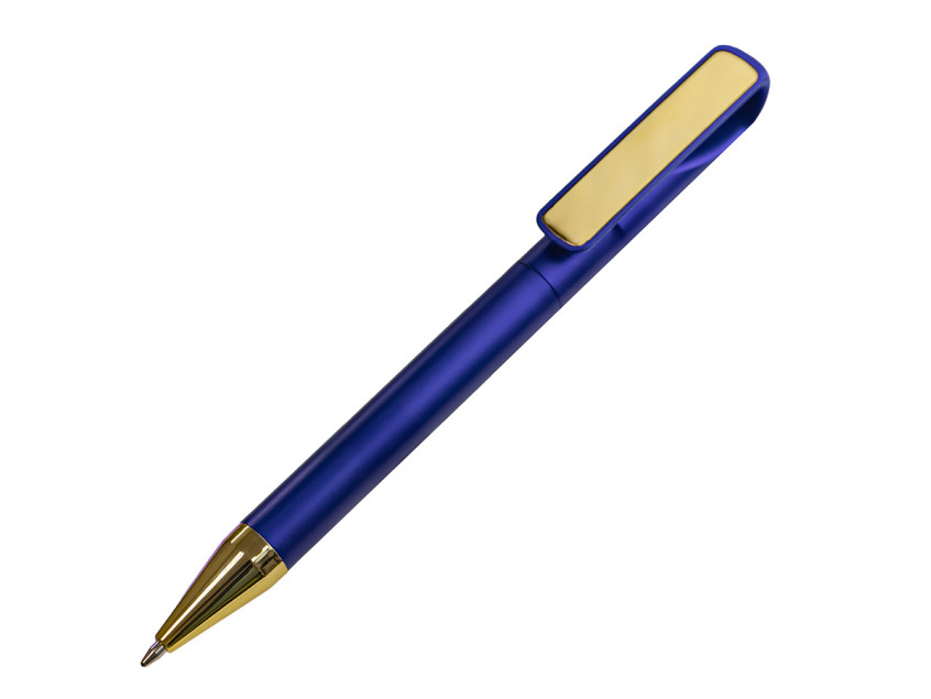 Ручка шариковая GLOSSY GOLD, сизый, золотистый