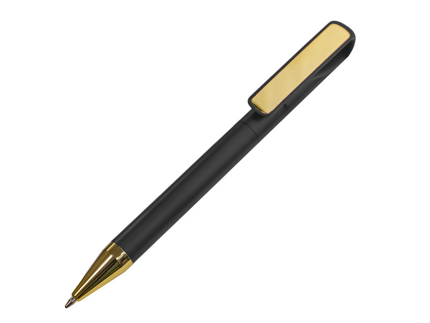 Ручка шариковая GLOSSY GOLD, черный, золотистый