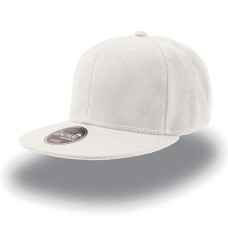 Бейсболка SNAP BACK, 6 клиньев, пластиковая застежка, Белый