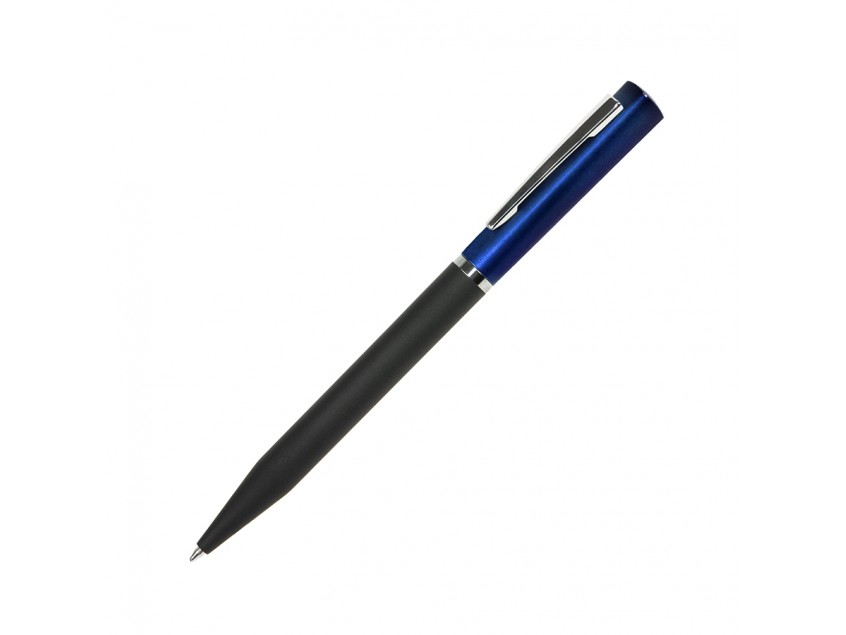 Ручка шариковая M1, пластик, металл, покрытие soft touch, Синий