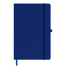 Бизнес-блокнот SILKY, формат А5, в клетку, Темно-синий