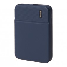 Универсальный аккумулятор OMG Flash 5 (5000 мАч) с подсветкой и soft touch, синий, 9,8х6.3х1,3 см, Синий