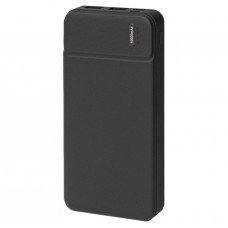 Универсальный аккумулятор OMG Flash 10 (10000 мАч) с подсветкой и soft touch,черный,13,7х6,87х1,55мм, Черный