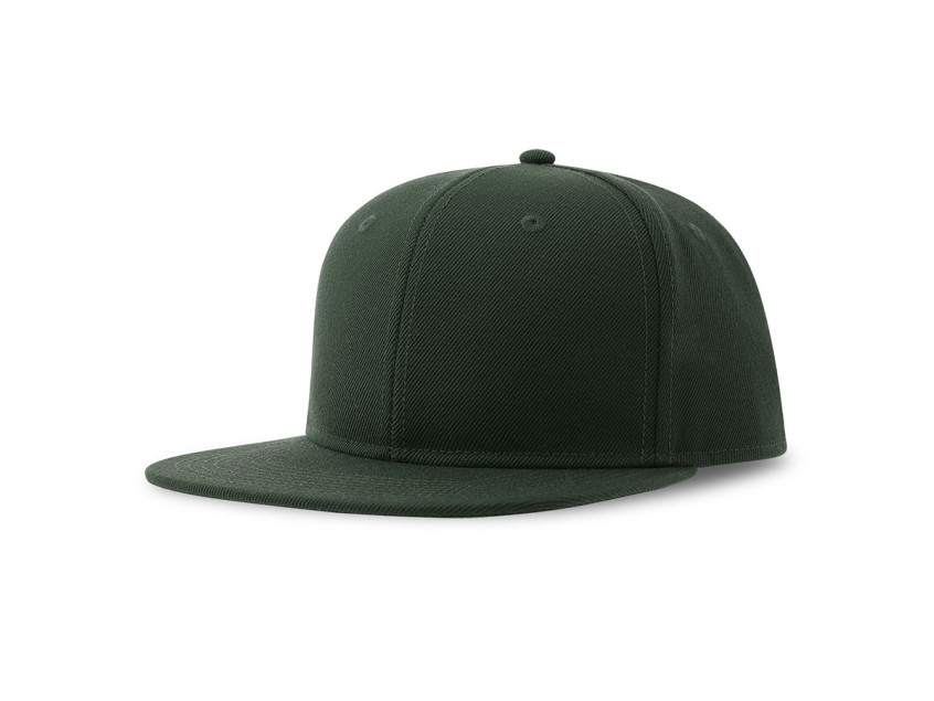 Бейсболка SNAP BACK-S, 6 клиньев, пластиковая застежка, темно-зелёный