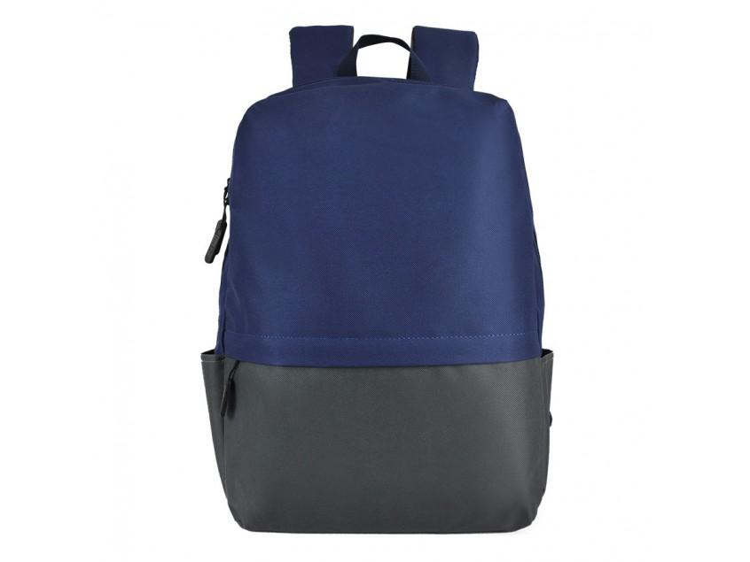 Рюкзак Eclat, синий/серый, 43 x 31 x 10 см, 100% полиэстер 600D, Темно-синий
