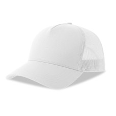 Бейсболка RAPPER COTTON-S, 5 клиньев, пластиковая застёжка, белый