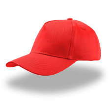 Бейсболка детская KID START FIVE, 5 клиньев, застежка на липучке, Красный