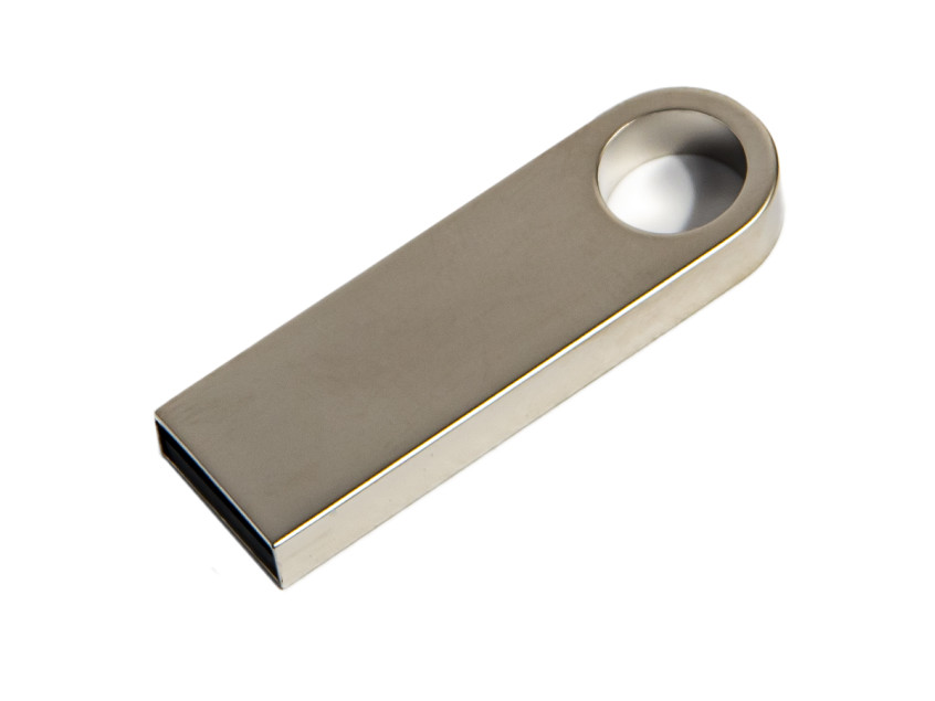USB flash-карта SMART (16Гб), серебристая, 3,9х1,2х0,4 см, металл, серебристый