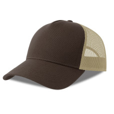 Бейсболка RAPPER COTTON-S, 5 клиньев, пластиковая застёжка, Коричневый
