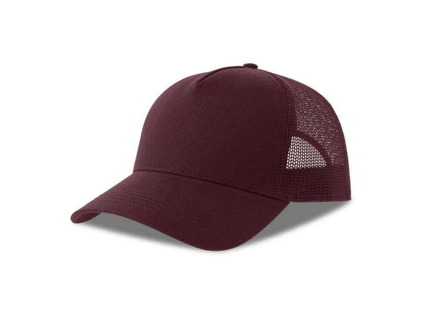 Бейсболка RAPPER COTTON-S, 5 клиньев, пластиковая застёжка, Бордовый