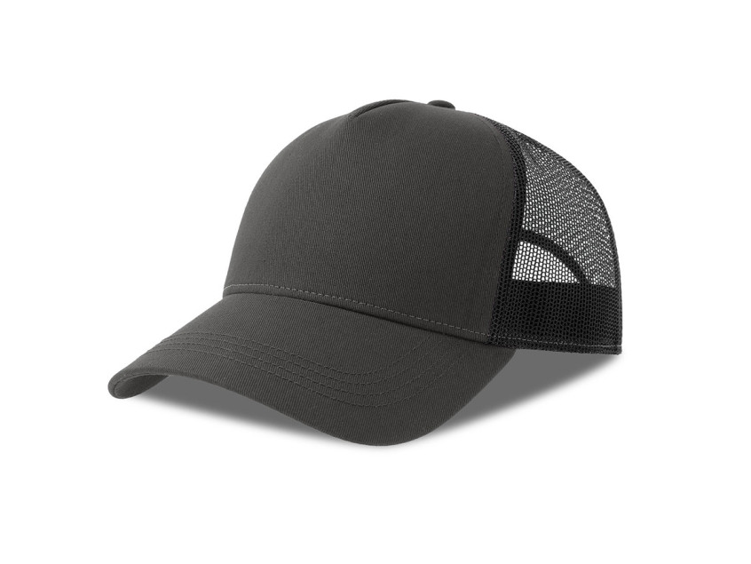 Бейсболка RAPPER COTTON-S, 5 клиньев, пластиковая застёжка, Черный