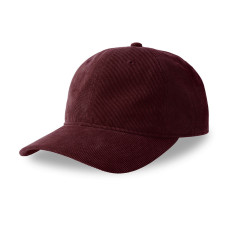 Бейсболка CREEP-S, 6 клиньев, металлическая застежка, Бордовый