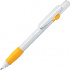 ALLEGRA, ручка шариковая, желтый/белый, пластик, Жёлтый