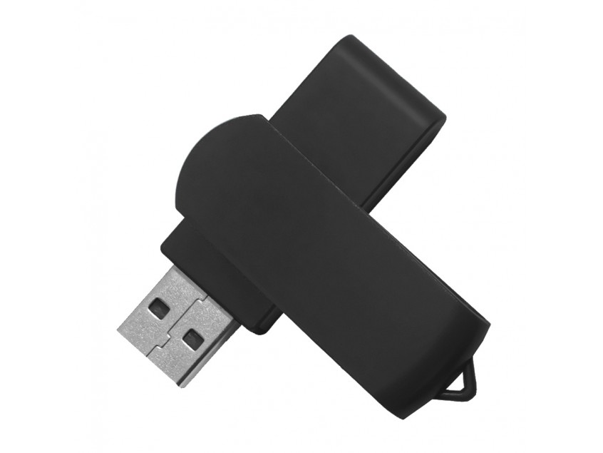 USB flash-карта SWING (8Гб), черный, 6,0х1,8х1,1 см, пластик, Черный