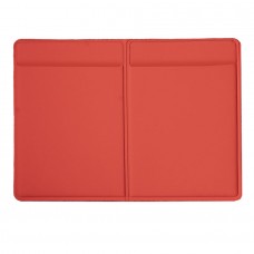Чехол для автодокументов, 9.3 х 12.8 см, PU soft touch, красный, Красный