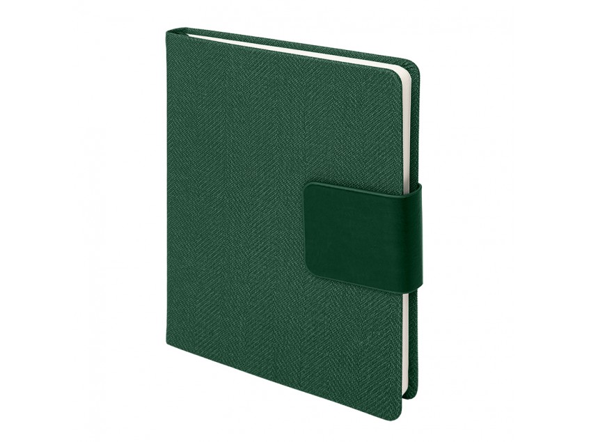 Ежедневник недатированный Mod, А5, зеленый, кремовый блок, Зеленый